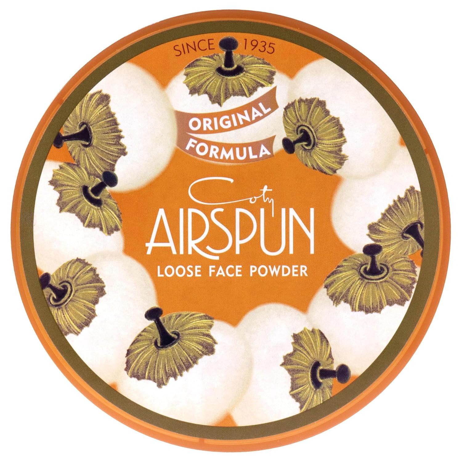 Airspun translucent loose face powder container