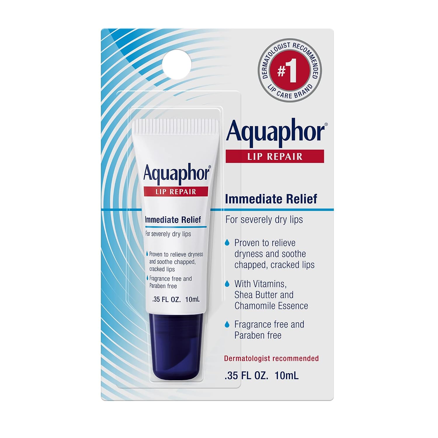 Aquaphor Lip Repair Ointment tube