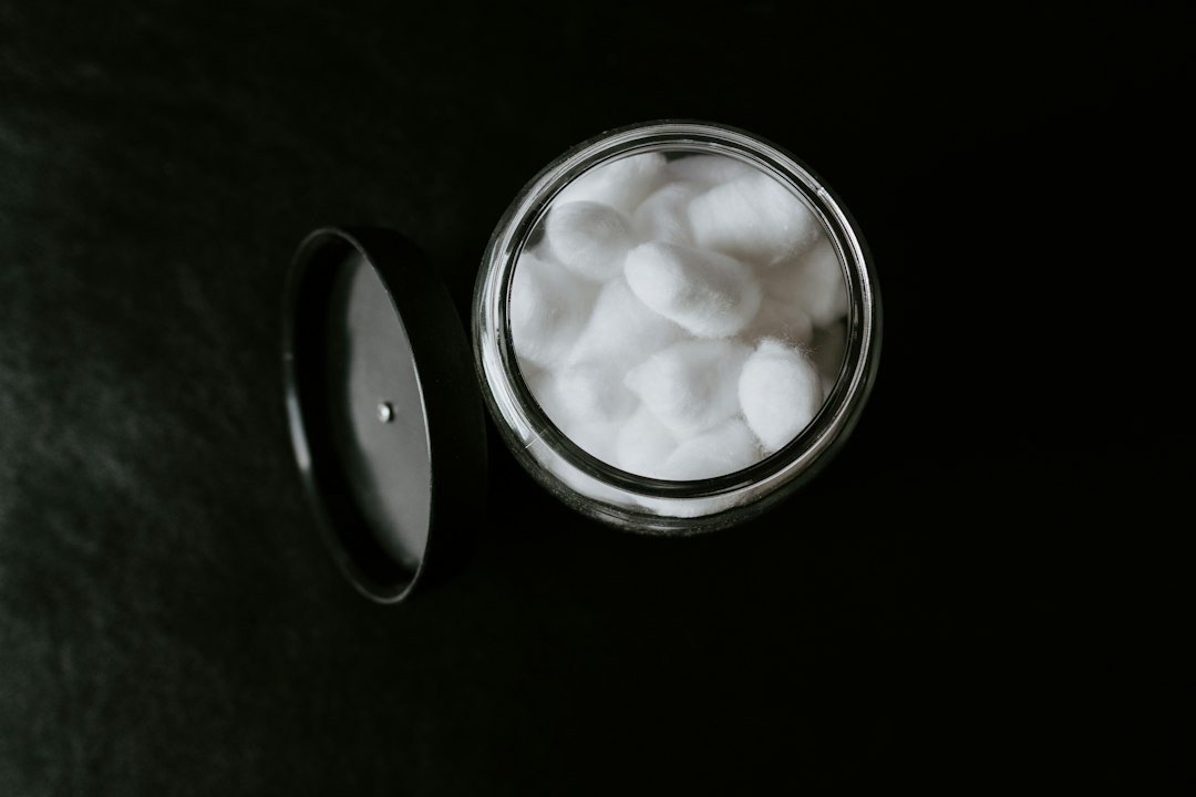 Cotton pads ready for use in a simple skincare routine