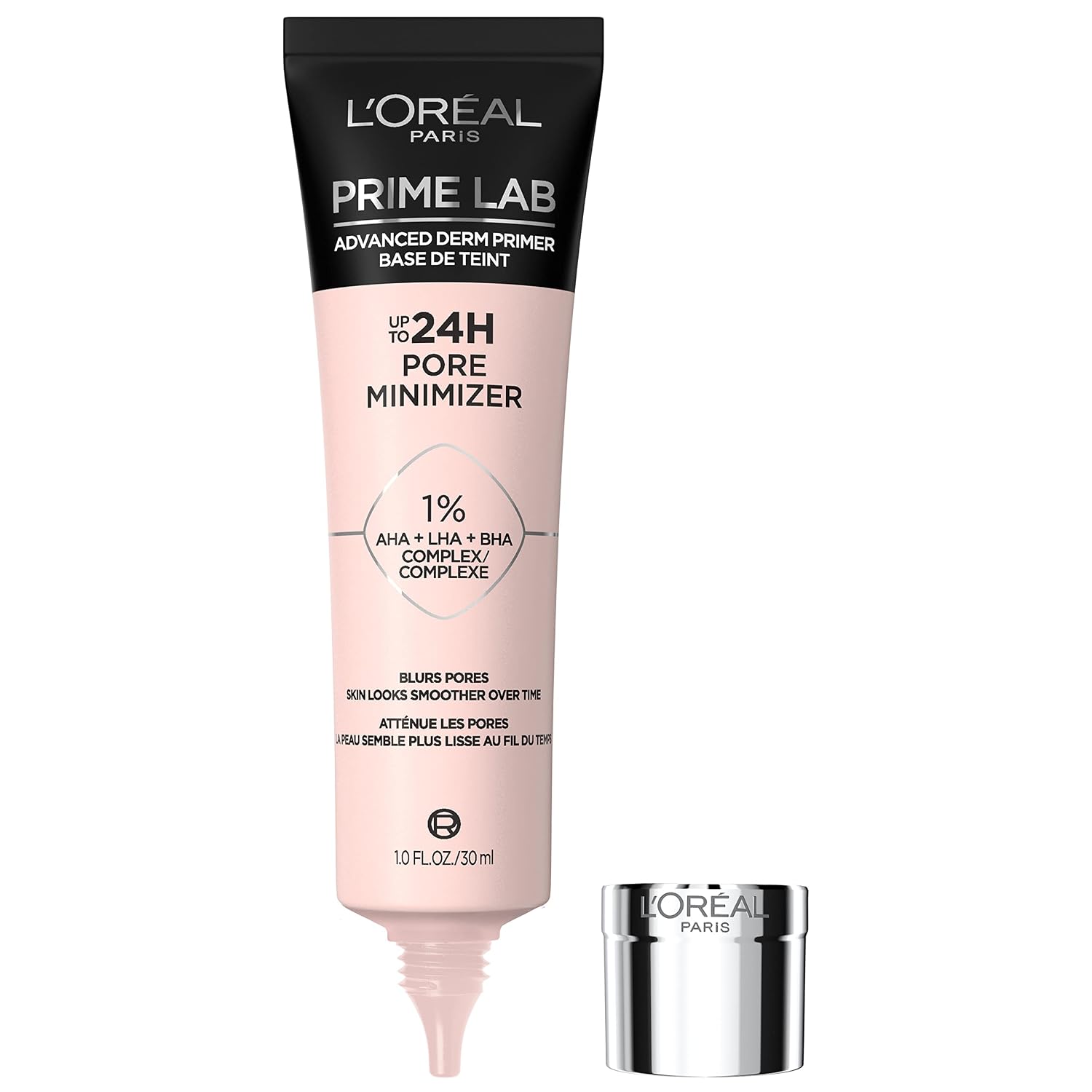 L’Oréal Paris Prime Lab Pore Minimizer Primer, 1.01 fl oz, product packaging
