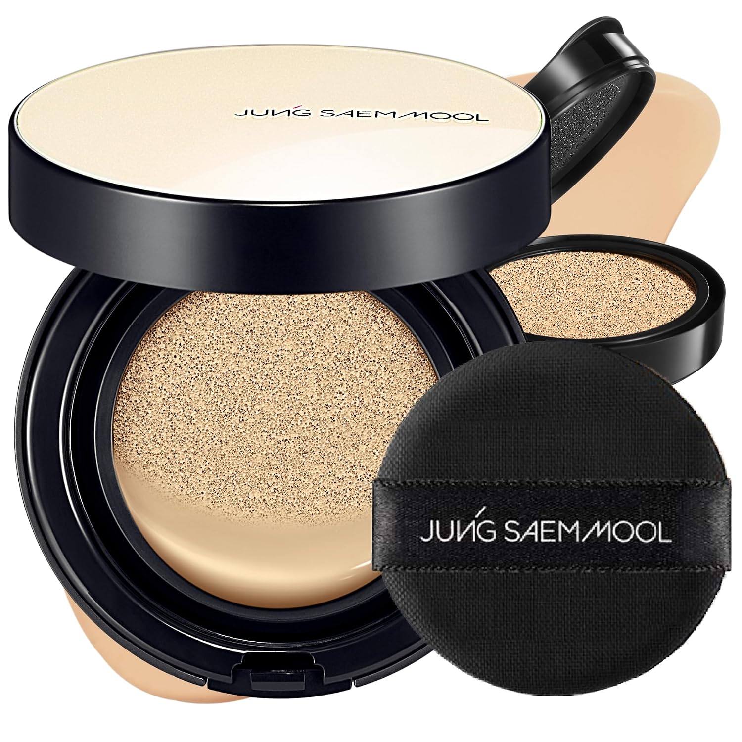 JUNG SAEM MOOL Essential Skin Nuder Cushion foundation compact, 19 Light; refill included