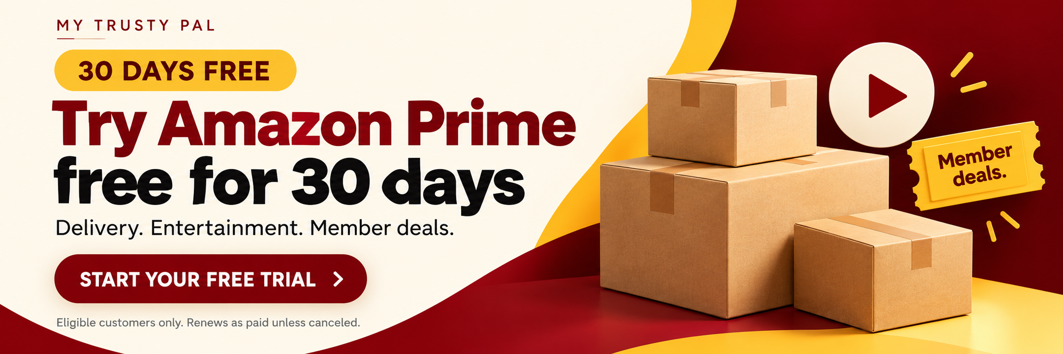 Amazon Prime 30-day free trial for eligible customers