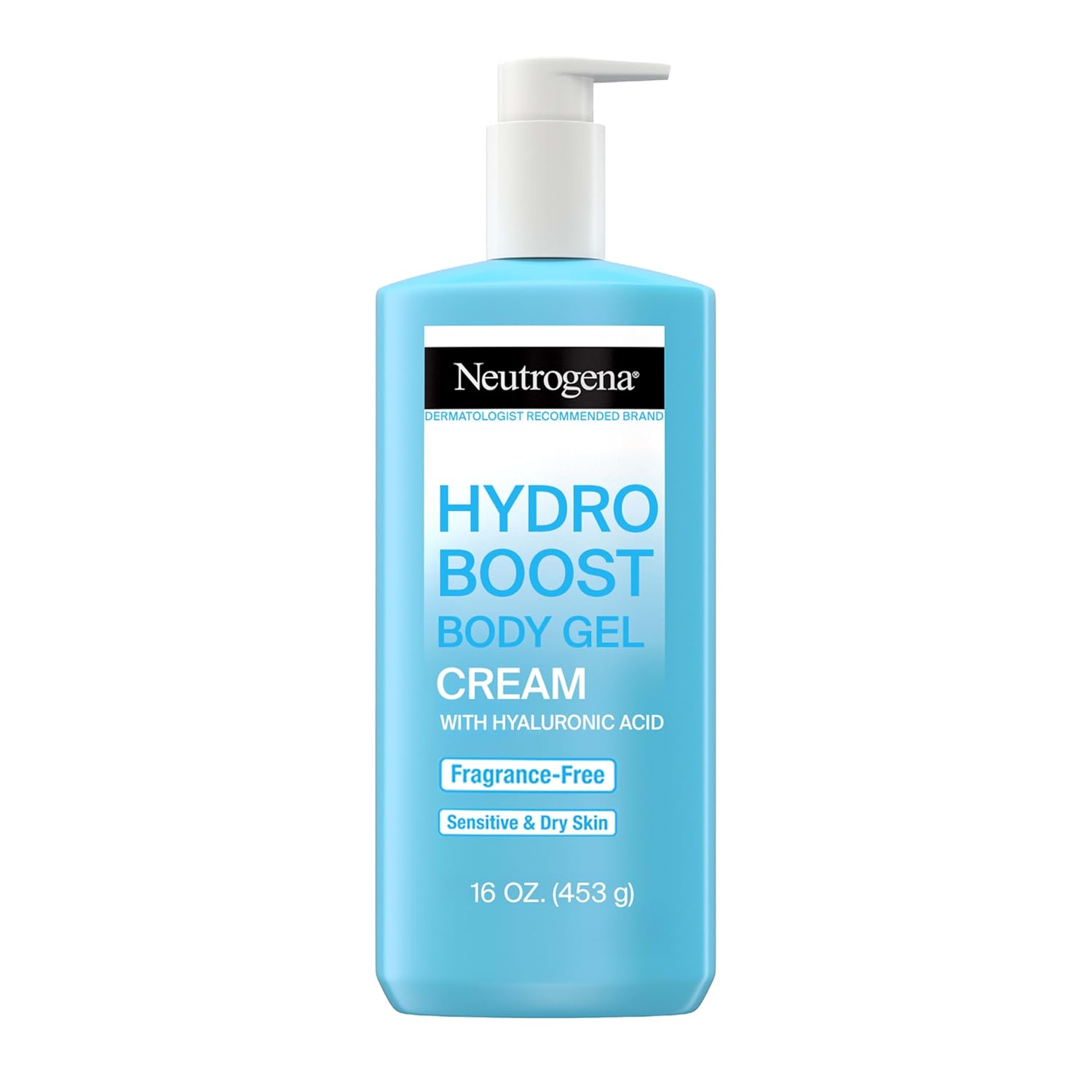 Neutrogena Hydro Boost Body Lotion Gel Cream Fragrance-Free 16 fl. oz — product packaging