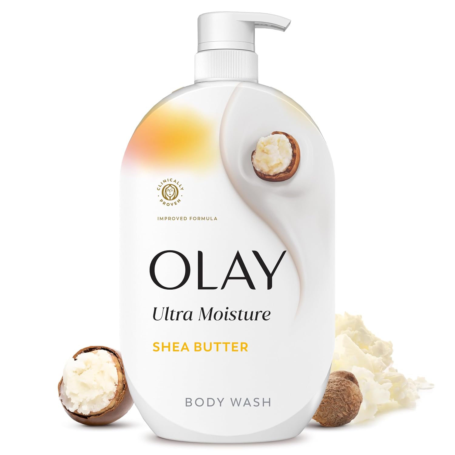 Olay Ultra Moisture Shea Butter body wash, 35 fl oz bottle